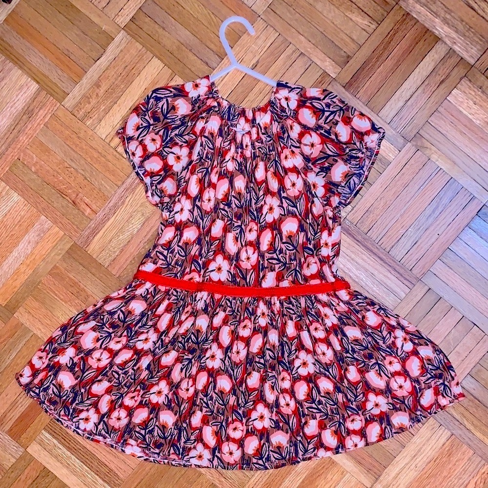 Gymboree Drop Waist Dress - Little Girls Size 5T - Flutter Sleeve - LIKE NEW